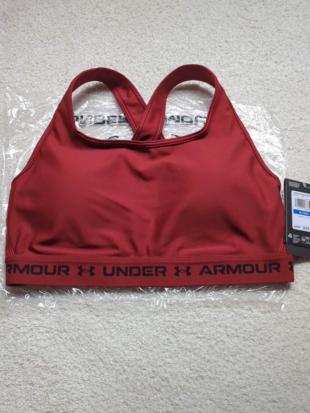 Under Armour Racerback Sports Bra with Logo Band
